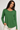 Forest Green Scoop Neck Blouse - Size: L