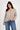 Soft Viscose Blouse with Twisted Front Hem- Size: L