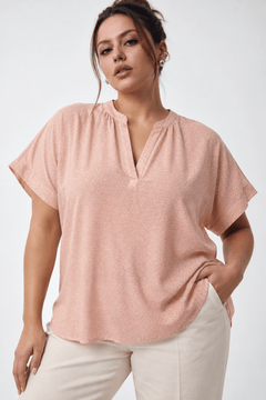Viscose Blouse in Pastel Pink- Size: XL