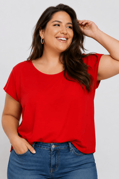 ♦︎ Basic Red Blouse - Size: XXL