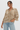 Leaf Patterned Blouse in Sheer Fabric- Size: XXL