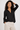 Black Wrap Blouse in Classic Look - Size: XS