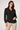 Classic Button-Up Blouse in Black- Size: S