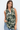 Forest Leaf Print Sleeveless Blouse- Size: S/M