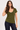 Khaki Tee with Sleeves Embellishment- Size: M