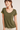 Khaki Tee with Sleeves Embellishment- Size: M