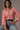Micro-check Cotton Shirt in Tomato Red- Size: S/M