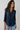 Navy Embellished Long Sleeve Shirt - Size: XS