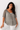 Patterned Gray Blouse in Cotton- Size: XXXL