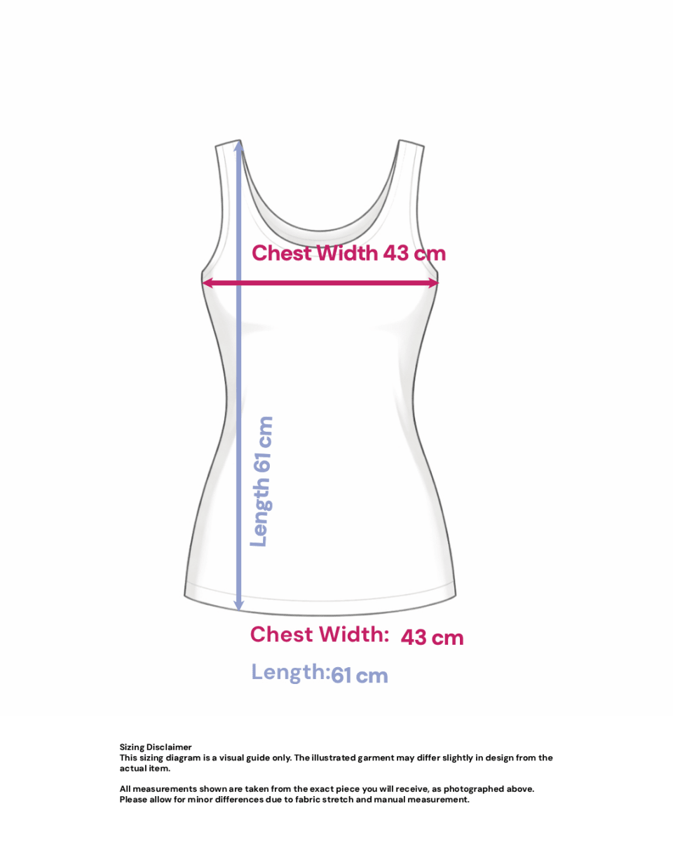 Ribbed Silk Blend Tank Top - Size: S — measurements