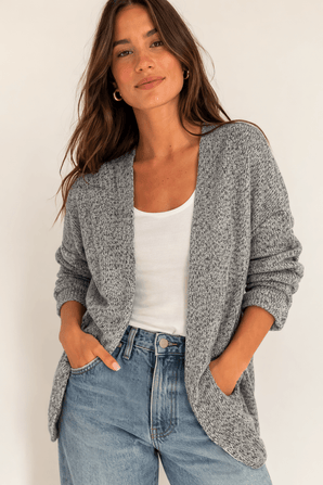 Fine Knit Cardigan in Viscose Blend- Size: XS