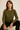 Timeless Olive Green Crew Neck Jumper-Size: M