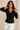 V-Neck Wrap-style Top - Size: L
