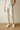 White Floral Trousers- Size: M