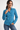 100% Cotton Shirt in Cyan Blue - Size: S