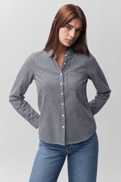 ♦︎ Checkered Navy Shirt - Size: M