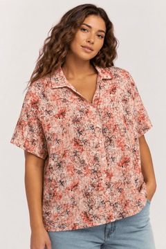 Cotton Blend Shirt in Pastel Colors- Size: XXL