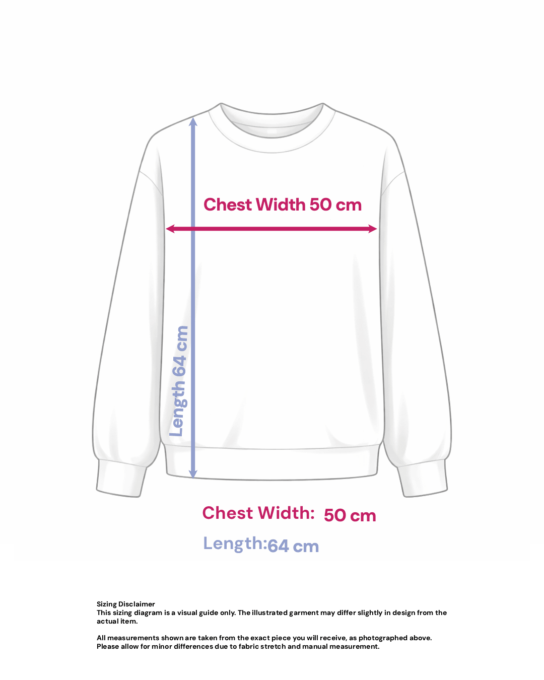 Hugo Boss Sweatshirt in Relaxed Fit-Size: XS (Fits S/M) — measurements