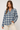 Blue Green Plaid Shirt in Soft Tones- Size: M/L