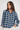 Cotton Shirt in Indigo and White- Size: M/L
