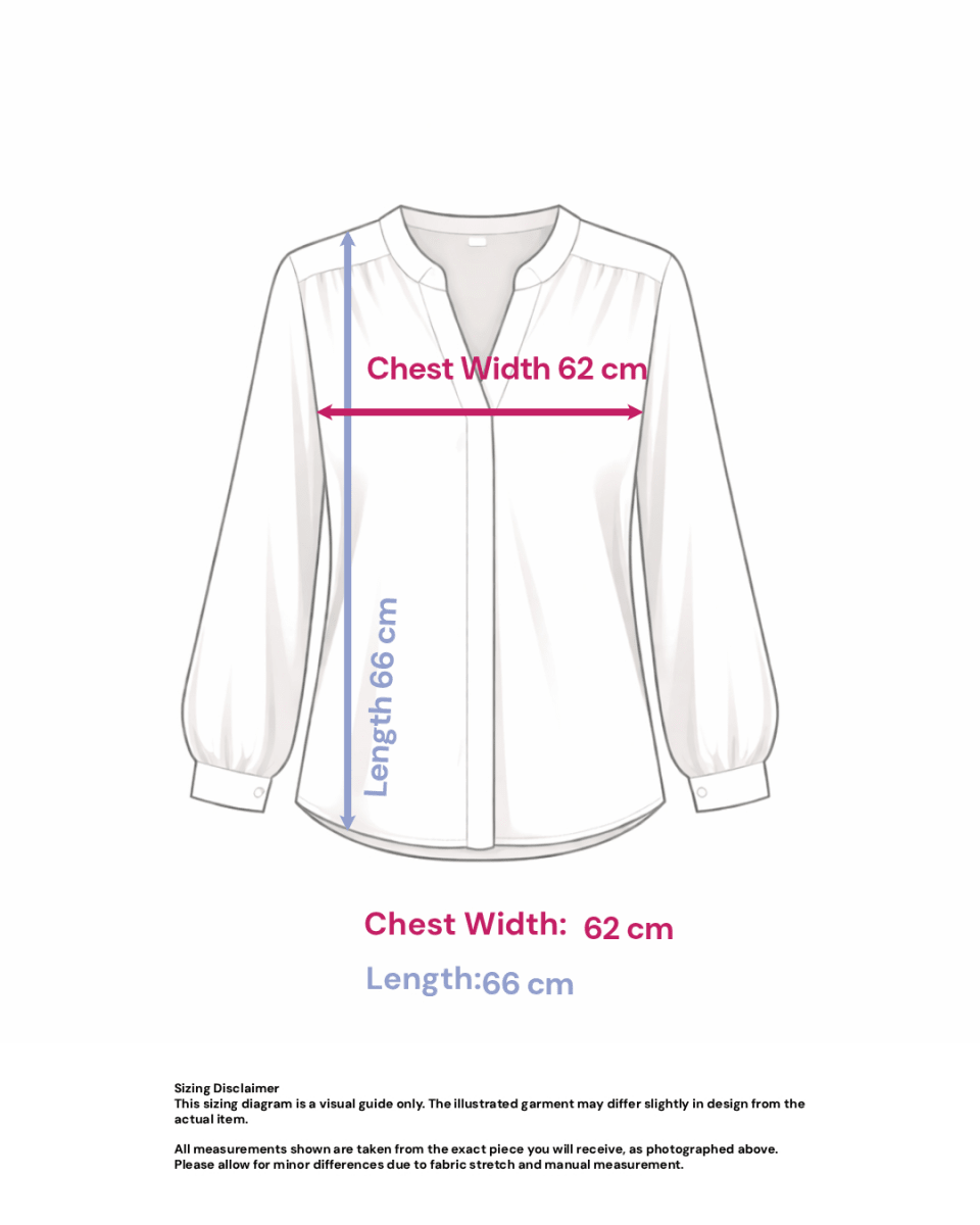 Peter Pan Collar Blouse in Cotton Linen- Size: XL — measurements