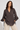Chocolate Brown Blouse in Cotton- Size: S/M