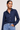 Navy Polka Dot Shirt in Cotton- Size: M