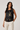 Cherry Blossoms Top in Black- Size: L