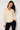 Crinkle Cream Button-Up Blouse - Size: M