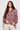 Paisley Chiffon Blouse in Vibrant Pink - Size:M