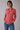 Red Gingham Shirt  in Cotton- Size: M