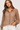 Sequin Collar Blouse in Taupe- Size: S
