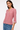 Stripped red and white blouse - Size: M
