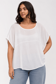 Viscose Blouse in Loose Breezy Fit- Size: L
