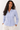 Fitted Cotton Shirt in Light Blue- Size: XXS