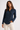 Navy Blue Dot Pattern Shirt - Size: XS