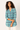 Aqua Plaid Blouse in Soft Cotton- Size: M