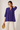 Deep Purple Cotton Blend Blouse-Size: S