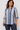 Embroidered Shirt with Bold Stripes- Size: XL