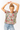 Floral patterned short sleeve blouse - Size: M