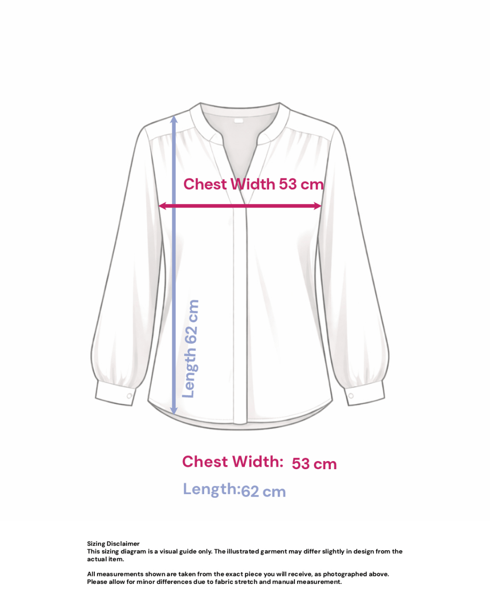 ♦︎  Geometric Pattern Blouse - Size: M — measurements