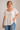 Linen Short Sleeve Top in Crisp White- Size: XXXL