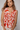 Red Floral Ruffle Blouse - Size: M