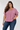 Satin Effect Blouse in Mauve- Size: XXL