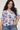 Tropical Leaf Pattern Blouse in Viscose- Size: XXL