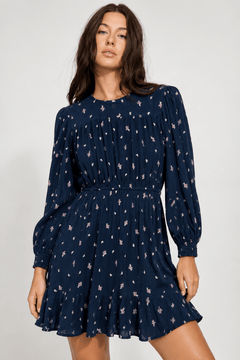 Viscose Day Dress with Defined Waist - Size: S/M