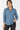 Blue Chambray Button-Up Shirt - Size: L
