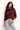Wool Cashmere Sweater in Deep Burgundy-Size: S