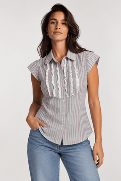 MaxMara weekend Shirt  Blouse with Frills- Size: M