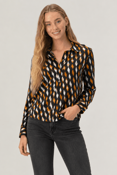 Eye-Catching Diamond Blouse - Size: XS